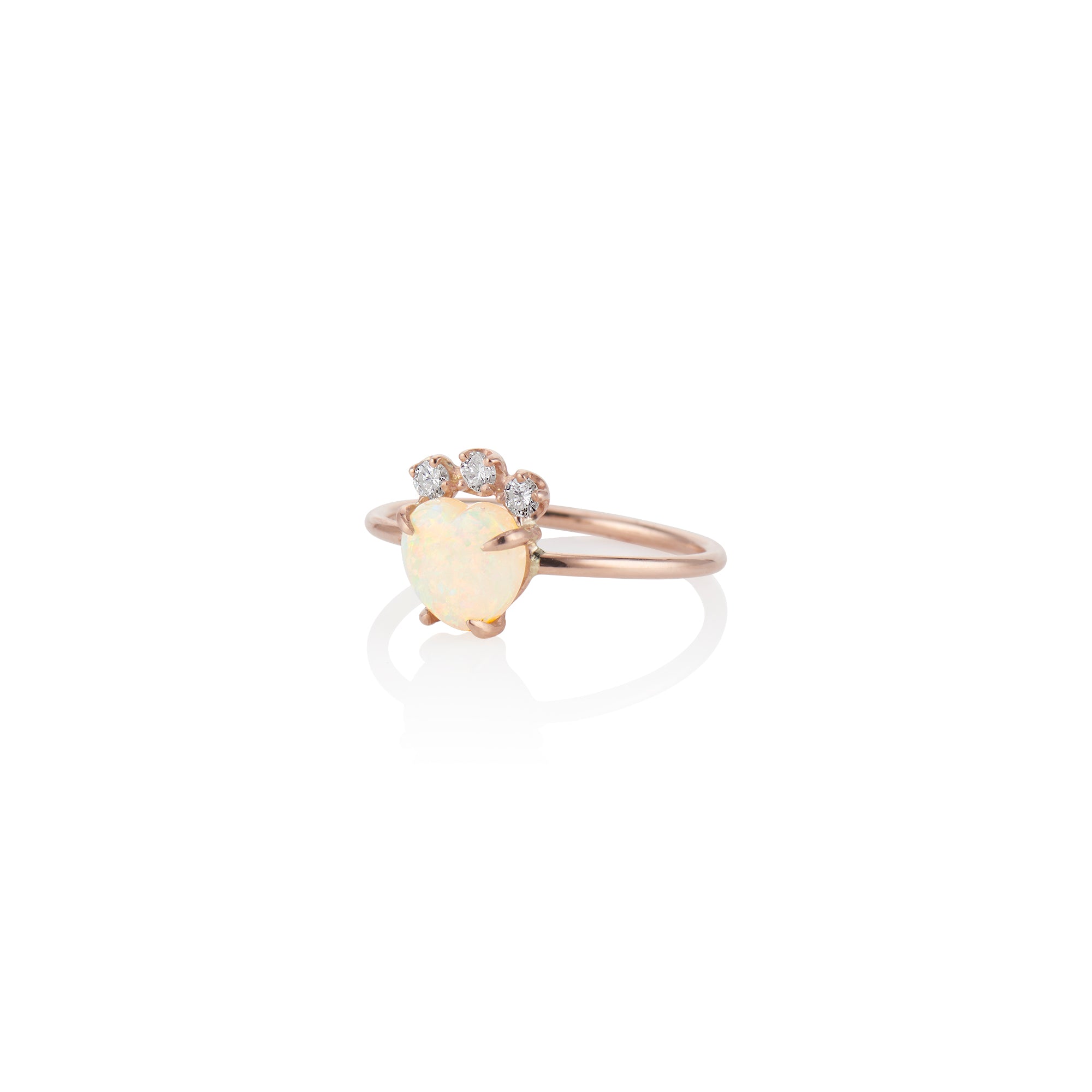 Tiny Tiara Heart Ring - Charlie and Marcelle