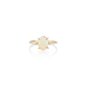 Classic Opal and Diamond Ring - Charlie and Marcelle