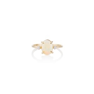 Classic Opal and Diamond Ring - Charlie and Marcelle