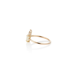 Tiny Crowned Heart Ring - Charlie and Marcelle