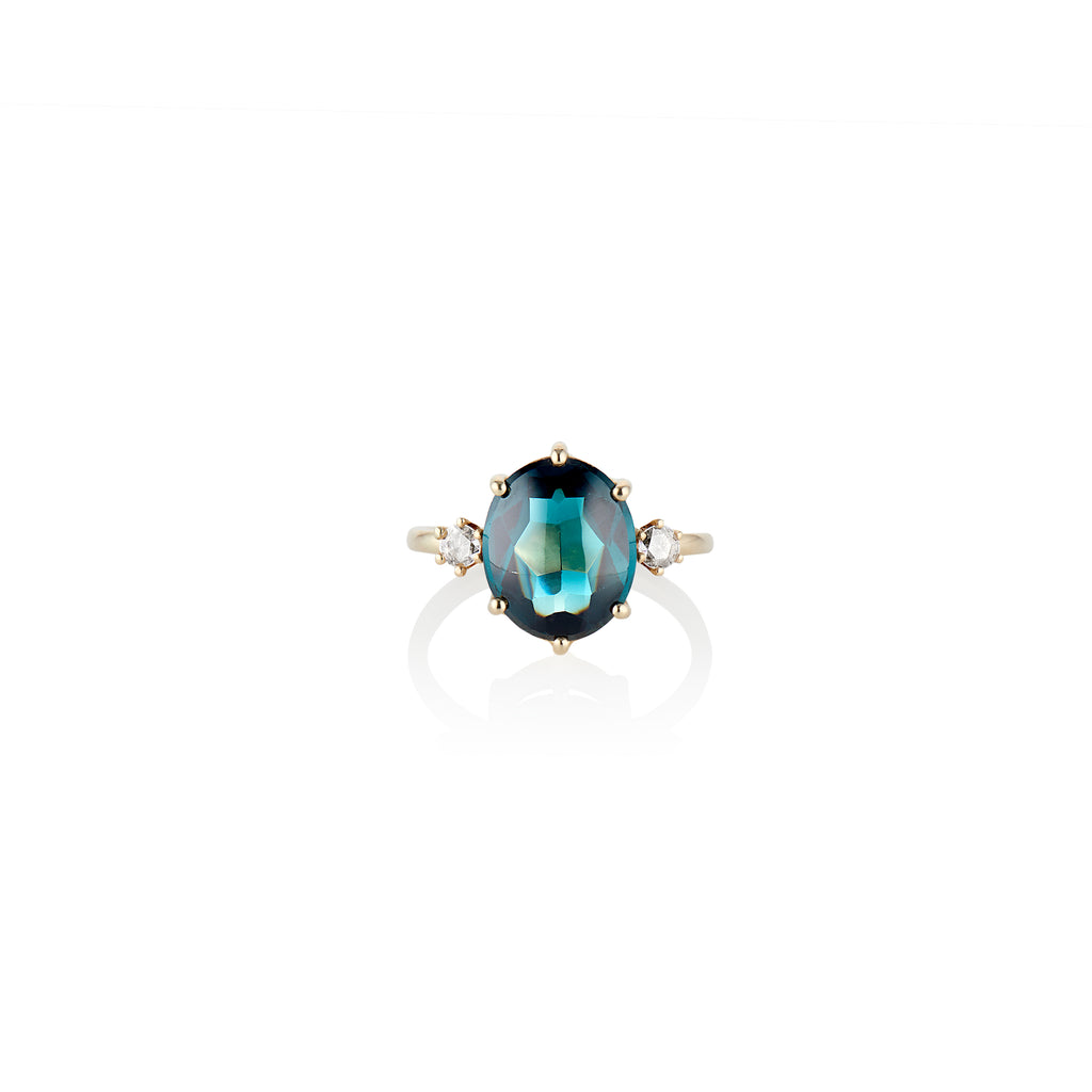 Magic Green Tourmaline Ring