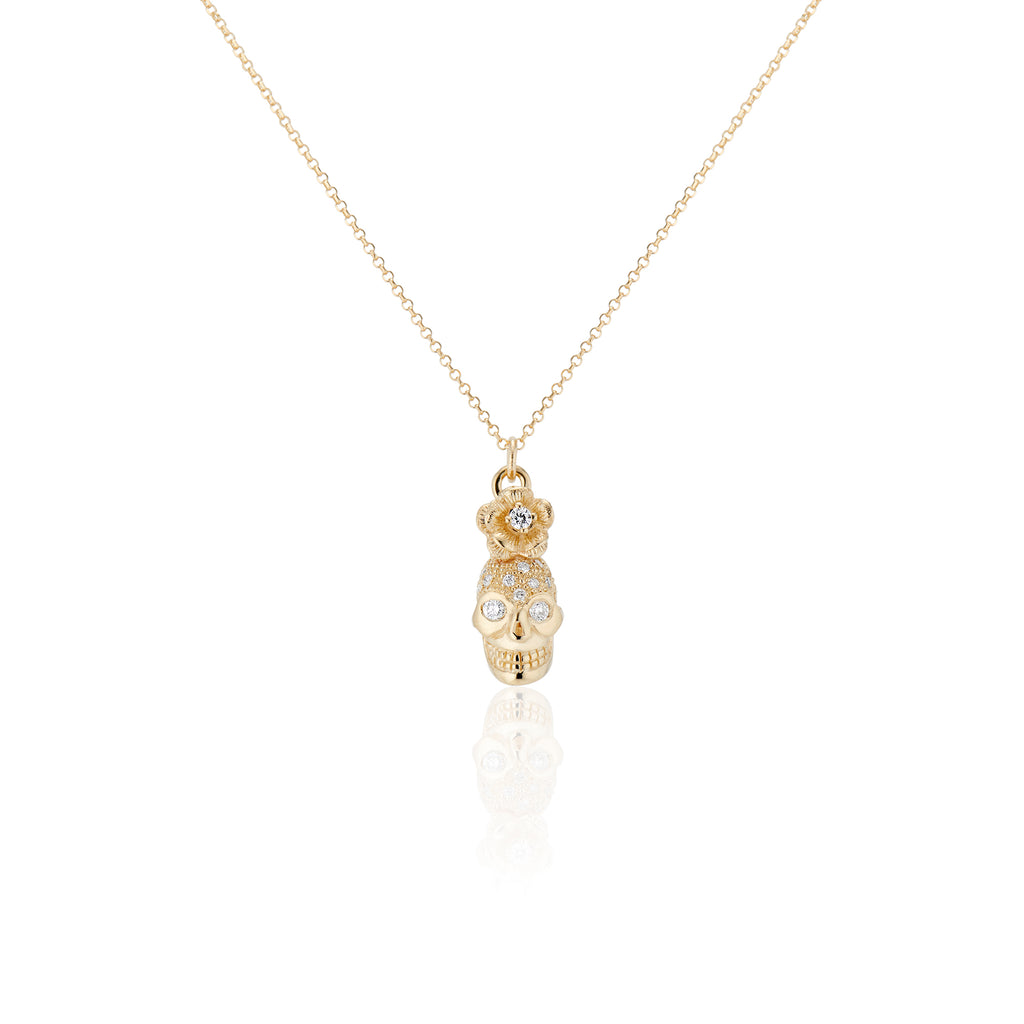 Dia De Los Muertos Skull Necklace - Charlie and Marcelle
