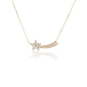 Diamond Shooting Star Necklace - Charlie and Marcelle