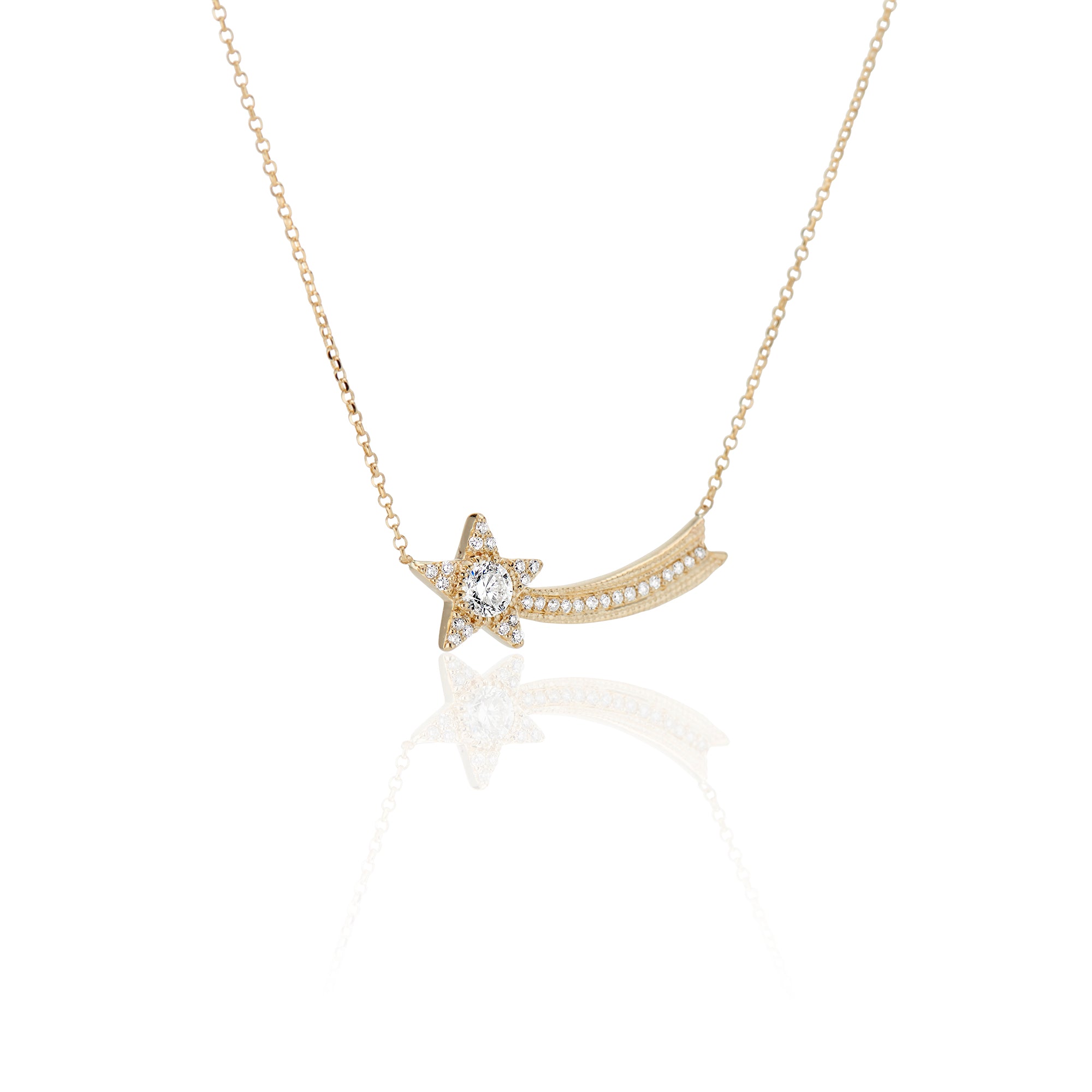 Diamond Shooting Star Necklace - Charlie and Marcelle