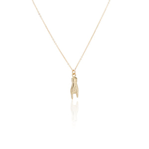 Golden Mano Cornuto Necklace - Charlie and Marcelle