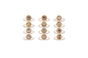 Treasure Coin Zodiac Rings