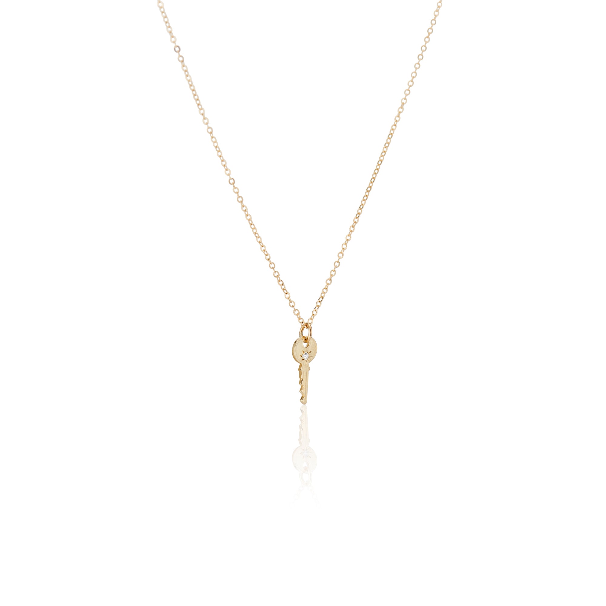 Littlest Skeleton Key Necklace - Charlie and Marcelle