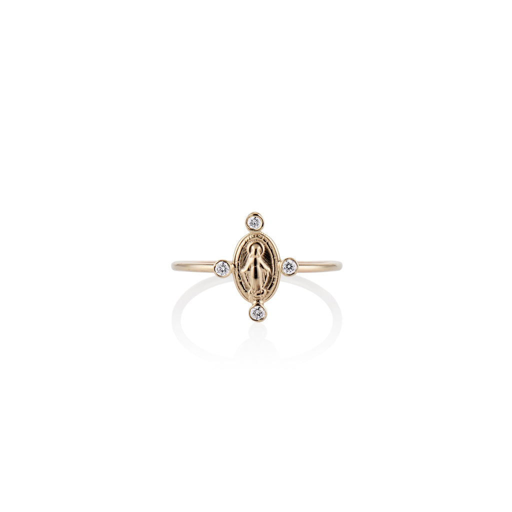 Mother Mary Diamond Ring - Charlie and Marcelle