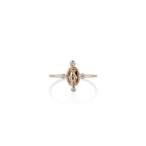 Mother Mary Diamond Ring - Charlie and Marcelle
