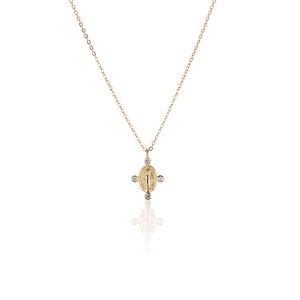 Mother Mary Diamond Necklace - Charlie and Marcelle