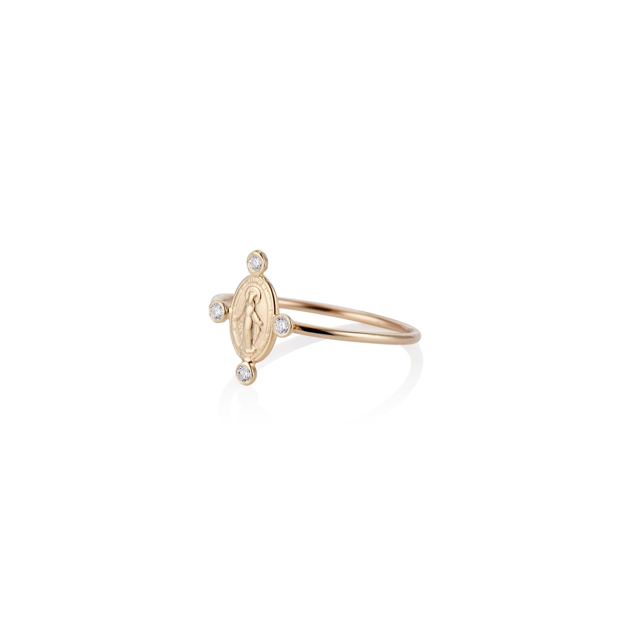 Mother Mary Diamond Ring - Charlie and Marcelle